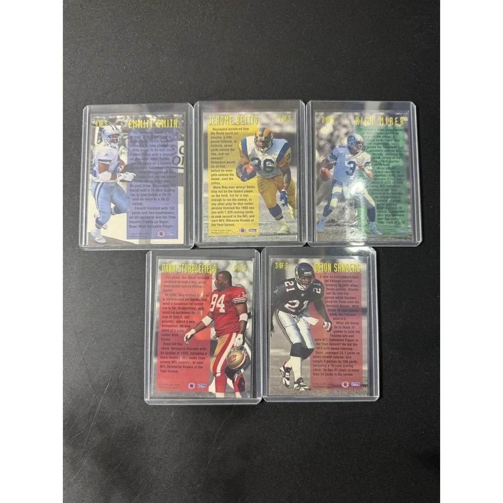 5 - 1994 Fleer Ultra Football Complete Set Award Winners‎ Insert Cards E Smith